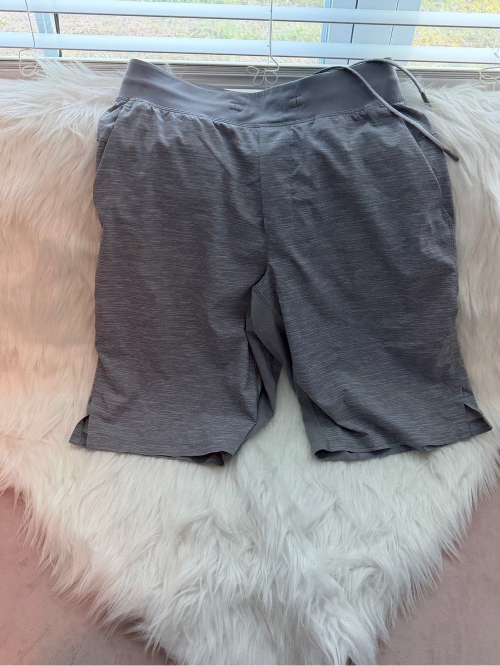lululemon athletica Men's Heather Gray Athletic Shorts